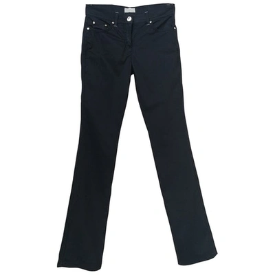 Pre-owned Byblos Straight Pants In Black