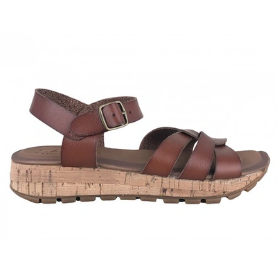 Pre-owned Skechers Brown Leather Sandals