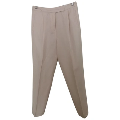 Pre-owned Max & Co Trousers In White