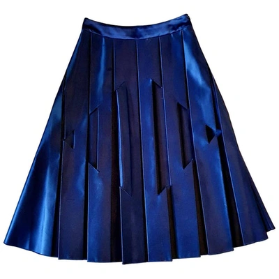 Pre-owned Georgia Hardinge Mid-length Skirt In Blue