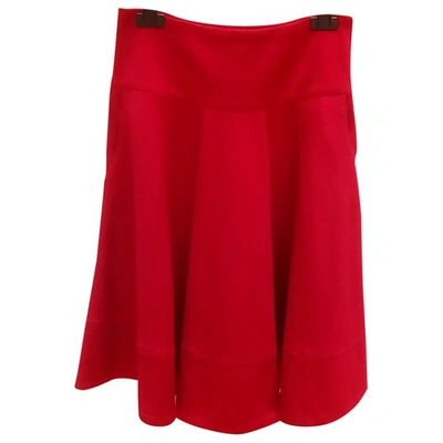 Pre-owned Byblos Mid-length Skirt In Red