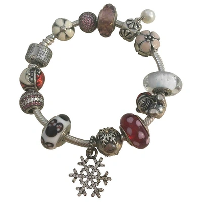 Pre-owned Pandora Silver Bracelet In Multicolour