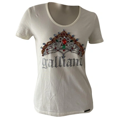 Pre-owned Galliano White Cotton Top