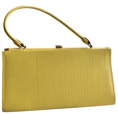 Pre-owned Unknown Handbag In Yellow