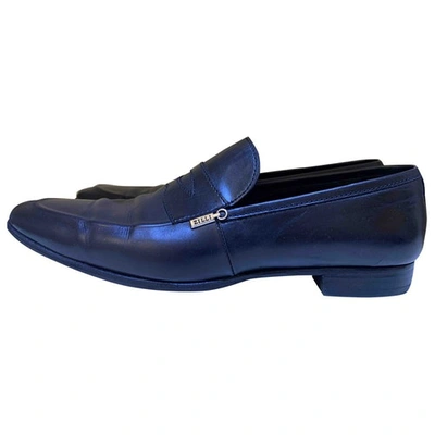 Pre-owned Zilli Leather Flats In Black