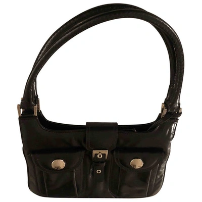 Pre-owned Luciano Padovan Leather Handbag In Black