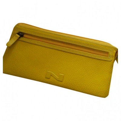 Pre-owned Natan Leather Wallet In Yellow