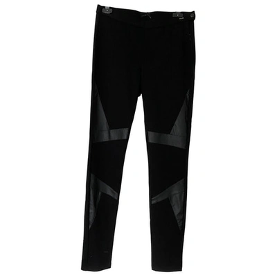 Pre-owned Ikks Black Viscose Trousers
