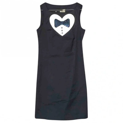 Pre-owned Moschino Love Mid-length Dress In Navy