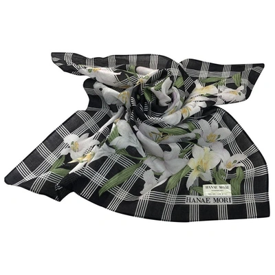 Pre-owned Hanae Mori Silk Handkerchief In Multicolour