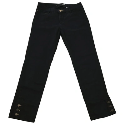 Pre-owned Moschino Love Straight Jeans In Black