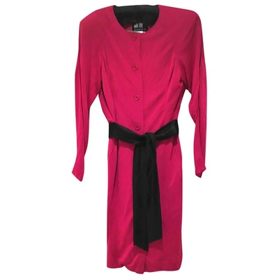 Pre-owned Hanae Mori Mid-length Dress In Pink