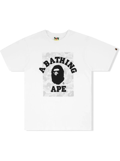 A Bathing Ape Abc Dot Reflective T-shirt In White