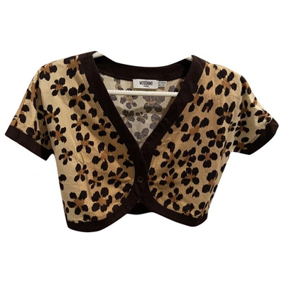 Pre-owned Moschino Love Short Vest In Brown