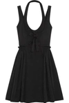 GIVENCHY Jacquard mini dress with pleated skirt