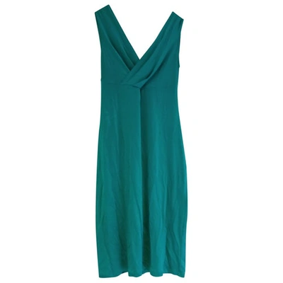 Pre-owned Galliano Mid-length Dress In Turquoise