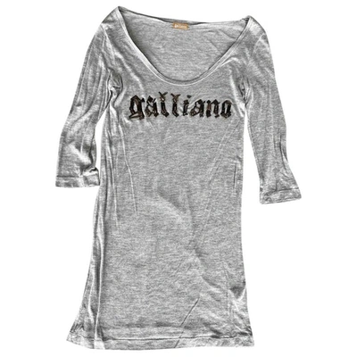 Pre-owned Galliano Tunic In Grey