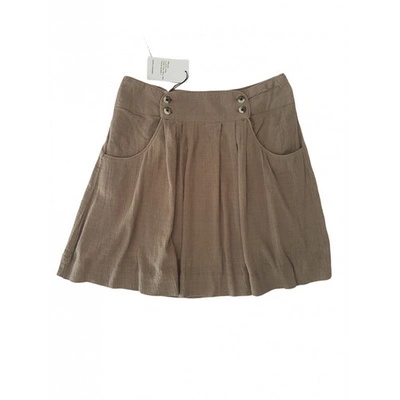 Pre-owned Leon & Harper Skirt In Brown