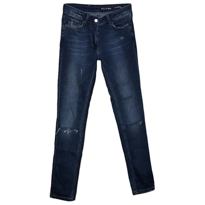 Pre-owned Religion Slim Jeans In Blue