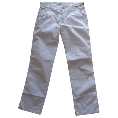 Pre-owned Brooksfield Trousers In White