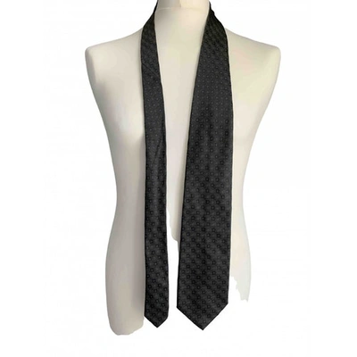 Pre-owned Ted Lapidus Silk Tie In Anthracite