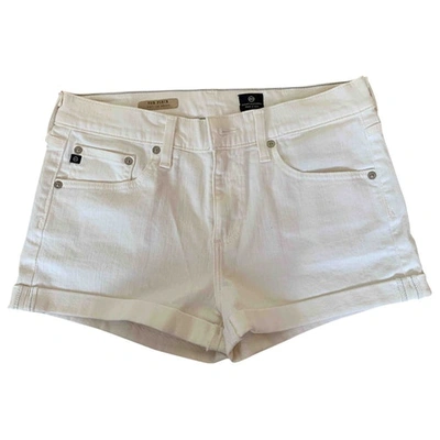 Pre-owned Adriano Goldschmied White Denim - Jeans Shorts