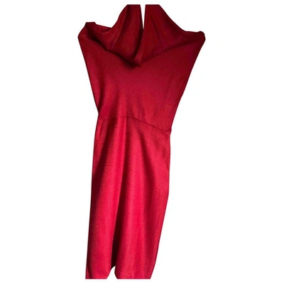 Pre-owned Angel Schlesser Mid-length Dress In Red