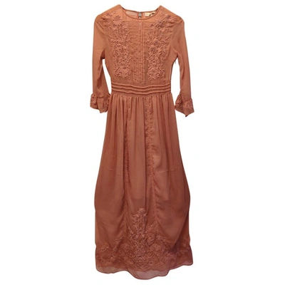 Pre-owned Frock And Frill Maxi Dress In Pink