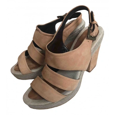 Pre-owned Max & Co Sandal In Beige