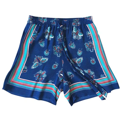 Pre-owned Max & Co Blue Viscose Shorts