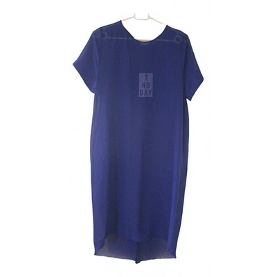 Pre-owned 2nd Day Mini Dress In Blue