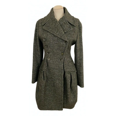 Pre-owned Galliano Wool Coat In Green