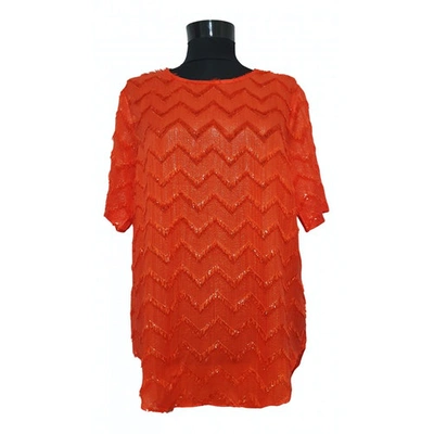 Pre-owned Second Female Silk Blouse In Orange