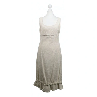 Pre-owned Max & Co Dress In Beige