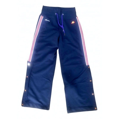 Pre-owned Ellesse Large Pants In Blue