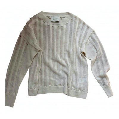Pre-owned Berenice Cashmere Jumper In White
