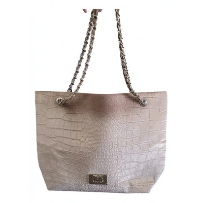 Pre-owned Moschino Love Tote In Gold