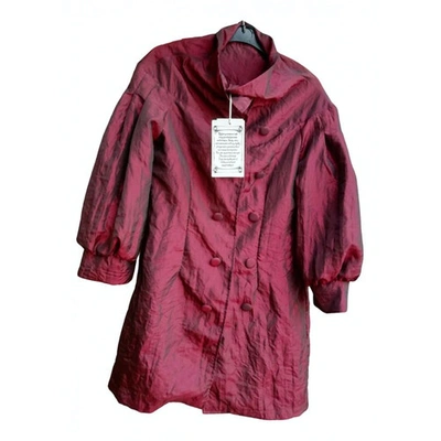 Pre-owned Religion Silk Coat In Red