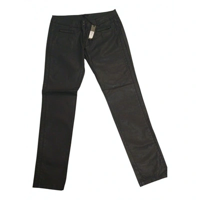 Pre-owned Ikks Trousers In Navy