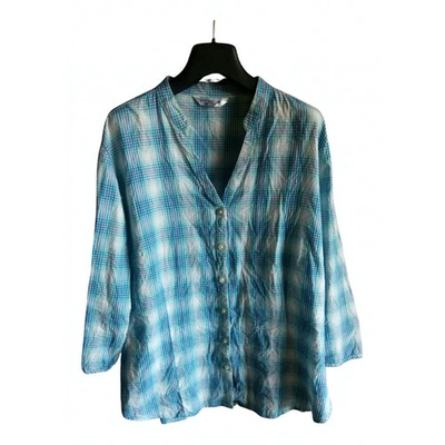 Pre-owned Lee Turquoise Cotton Top