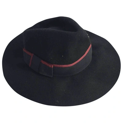 Pre-owned Mango Wool Hat In Black