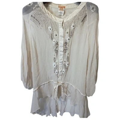 Pre-owned Galliano Silk Shirt In White
