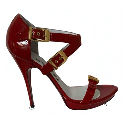 Pre-owned Luciano Padovan Leather Heels In Red