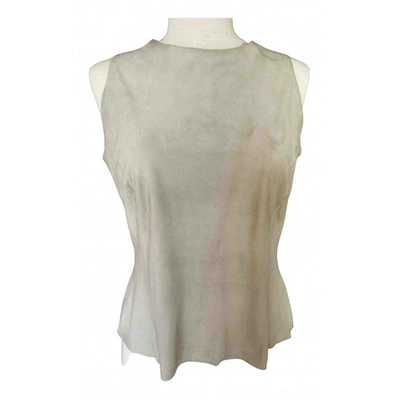 Pre-owned Natan Suede Top In Other