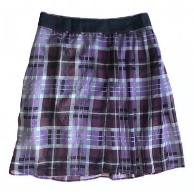 Pre-owned Max & Co Mini Skirt In Purple