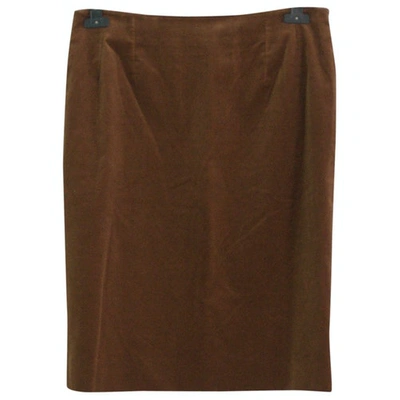 Pre-owned Maria Grazia Severi Mid-length Skirt In Brown