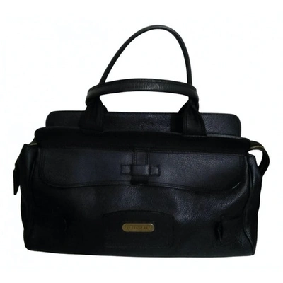 Pre-owned Gherardini Leather Handbag In Black