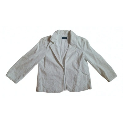Pre-owned Max & Co Short Vest In White