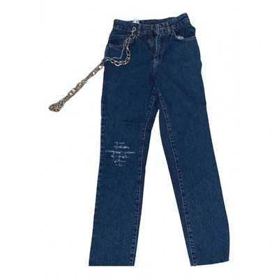 Pre-owned The Ragged Priest Straight Jeans In Blue
