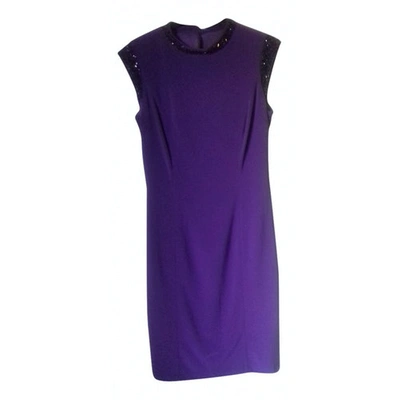 Pre-owned Joseph Ribkoff Mid-length Dress In Purple